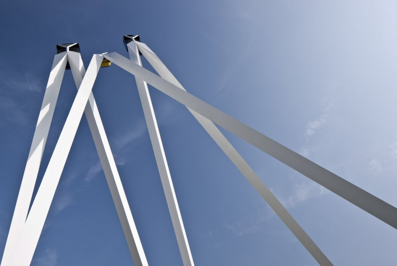 Illustration for article titled Car Art: Gerry Judah's New Sculpture for Porsche GB